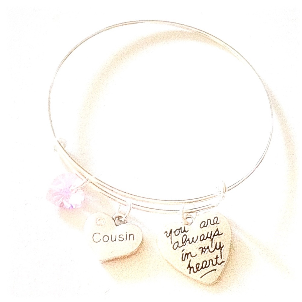 Cousin Silver Bangle Bracelet Jewelry Gift